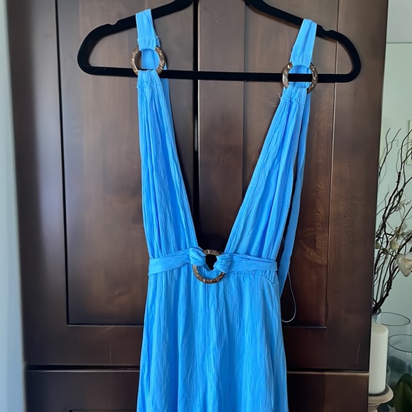 NWT Gorgeous Deep V Wide Leg Jumpsuit - Picture 5 of 15
